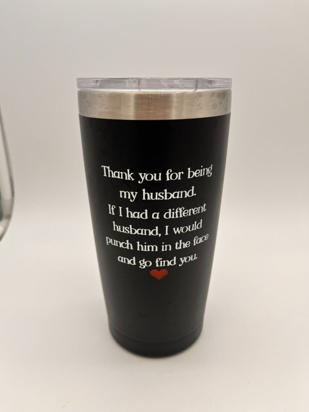 Funny Husband Gift Tumbler Insulated Stainless Steel Coffee Travel Mug Black